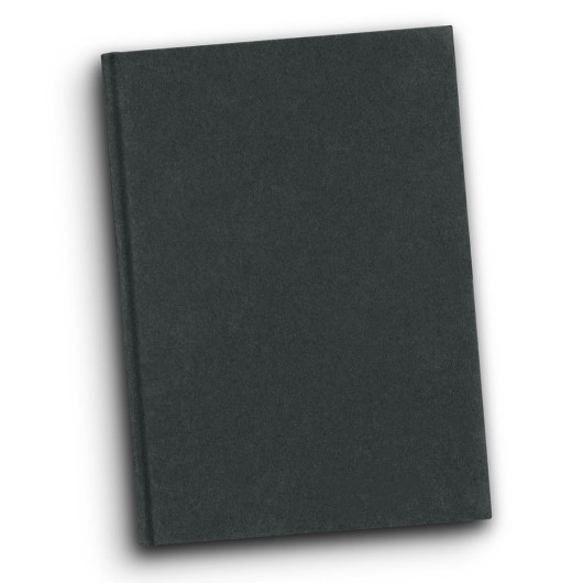 Cotton Hard Cover Notebooks Black Closed